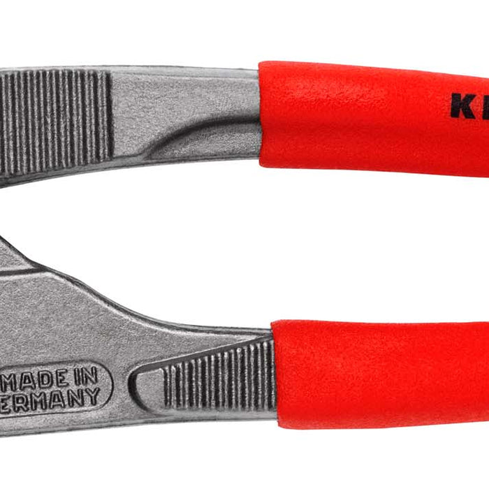 KNIPEX 86 01 250 SB Pliers Wrench pliers and a wrench in a single tool with non-slip plastic coating grey atramentized 250 mm