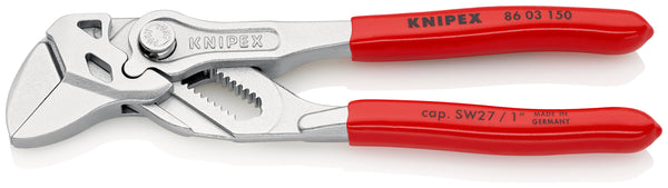 KNIPEX 86 03 150 Pliers Wrench 150mm Smooth Jaws Plastic Coating Plumbing Tool Made in Germany