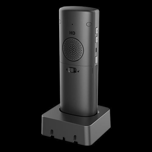 Grandstream WP825 Ruggedized Cordless Wi-Fi IP Phone on Dock | 8hr Talk, 200hr Standby | IP67, 2.5m Drop Resistance