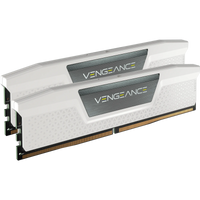 Corsair VENGEANCE® 32GB (2 x 16GB) DDR5 DRAM 5200 C40 Memory Kit; 40-40-40-77; 1.25V; Intel XMP White. .