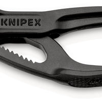 KNIPEX 87 00 100 Cobra® XS Water Pump Pliers embossed, rough surface grey atramentized 100 mm