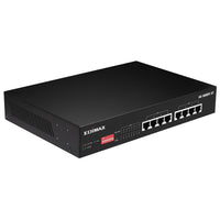 EDIMAX GS-1008PL V2: 8-Port Gigabit PoE+ Switch, Long Range, Unmanaged with DIP Switch | Chavda.com