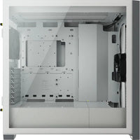 5000D Airflow White Tempered Glass Mid-Tower - 2x3.5''