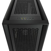 5000D Airflow Black Tempered Glass Mid-Tower; Black - 4x3.5''; 2x2.5''; Up to 360mm Liquid Coolers - ATX Chassis