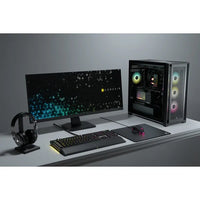 5000D Airflow Black Tempered Glass Mid-Tower; Black - 4x3.5''; 2x2.5''; Up to 360mm Liquid Coolers - ATX Chassis