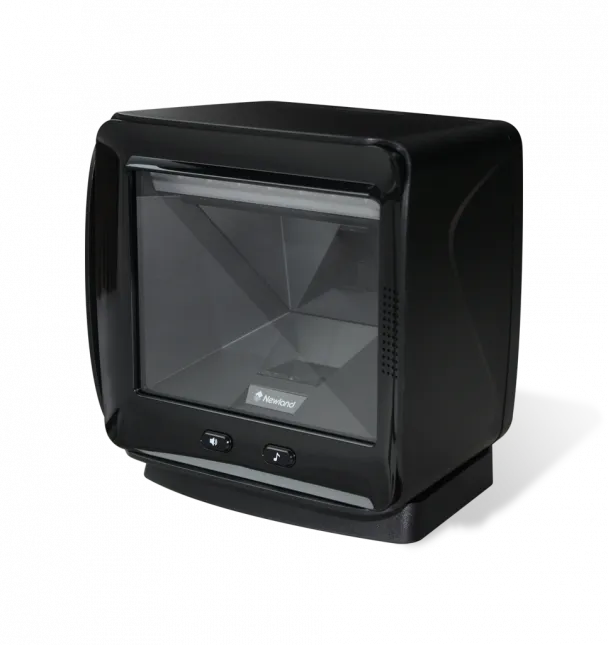 Newland-FR80 Salmon 2D CMOS Mega Pixel Large window vertical desktop scanner with ''L'' mounting bracket; 3 mtr USB cable and mu Newland