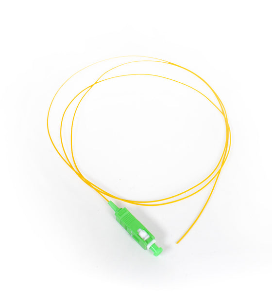 ACCONET OPEN ENDED LC/APC 1M Fiber Optic Pigtail - Single Mode Fiber Cable for High Speed Data Transmission