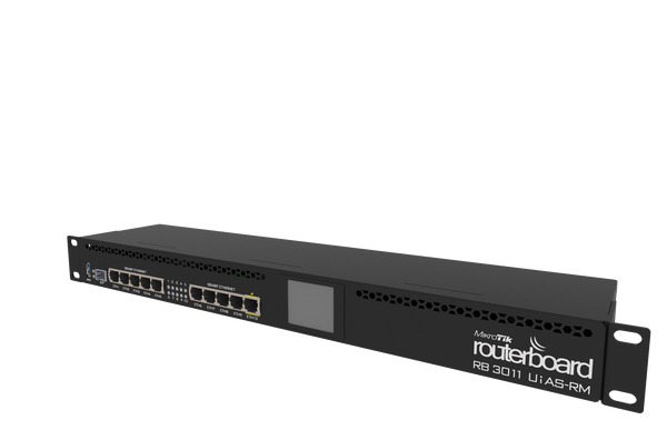 MikroTik 10 Port Gigabit 1SFP 2 Core L5 Rack-Mount Router | RB3011UiAS-RM-MT-RB3011UiAS-RM