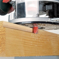 Wolfcraft 5-Piece Router Bit Set - 8mm Shank TCT - Groove Cutting - 8753000