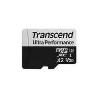 TRANSCEND 340S 128GB ULTRA PERFROMANCE MICRO SD UHS-I  U3 V30 A2 CLASS10 - READ 160 MB/S - WRITE 90MB/S - WITH SD ADPTOR Transcend