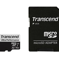TRANSCEND 340S 128GB ULTRA PERFROMANCE MICRO SD UHS-I  U3 V30 A2 CLASS10 - READ 160 MB/S - WRITE 90MB/S - WITH SD ADPTOR Transcend