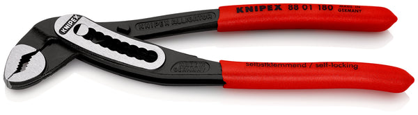 KNIPEX 88 01 180 SB Alligator® Water Pump Pliers with non-slip plastic coating black atramentized 180 mm