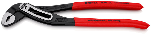 KNIPEX 88 01 250 SB Alligator® Water Pump Pliers with non-slip plastic coating black atramentized 250 mm
