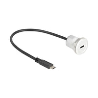 DELOCK 88183 10GBPS USB TYPE-C™ BUILT-IN FEMALE WITH CABLE PLUG - DELOCK-88183