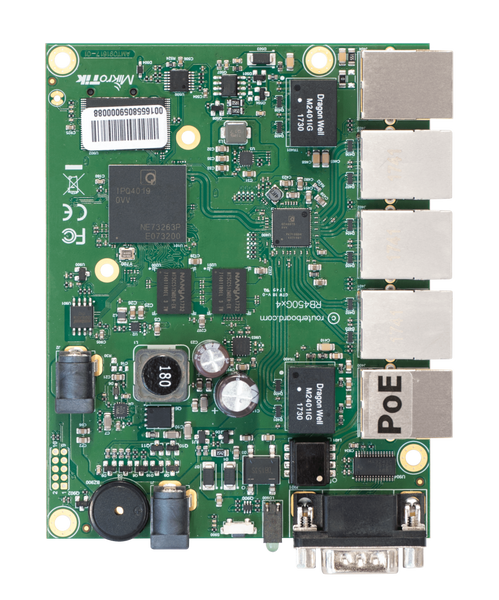 MikroTik RouterBOARD 450Gx4 with 5 GB LAN ports and 1 microSD slots *No Enclosure-MT-RB450Gx4