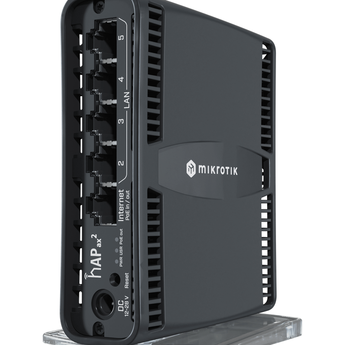 MikroTik hAP ax2 5 Port Gigabit 1800Mbps WiFi 6 Router | MT-RBHAP-AX-MT-RBHAP-AX