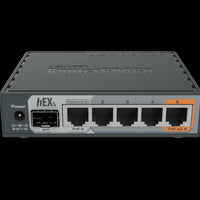 MikroTik hEX S - Desktop Router with 1 SFP, 5 Gb and 1 USB port