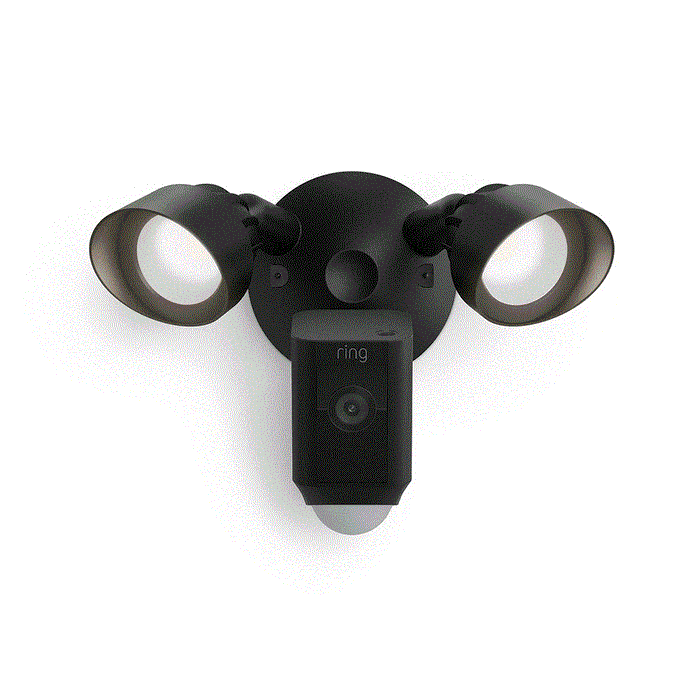 Ring - Floodlight Cam Wired Plus - Black - MEA