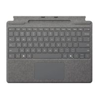 MICROSOFT SURFACE PRO TYPE COVER WITH PEN STORAGE PLATINUM - NO PEN INCLUDED