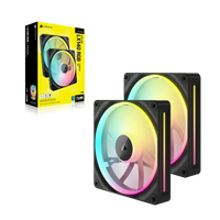 Corsair LX RGB Series; iCUE LINK LX140 RGB; 140mm Fan; Dual Pack; iCUE LINK System Hub Included