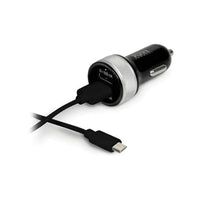 Port Car Charger 2X USB and Lighting Smart Charge Black