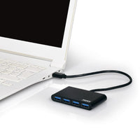PORT USB3.0 BLACK PLUG & PLAY 4-PORT HUB,900121