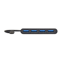 Port USB Type-C to 4 x USB3.0 5Gbps 30cm 4 Port Hub - Black-900123