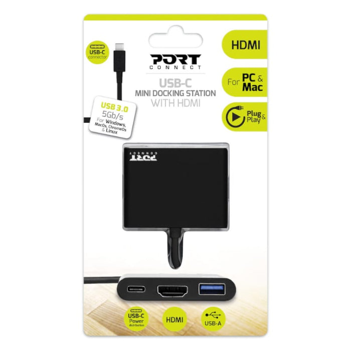 PORT USB-C MINI WITH HDMI DOCKING STATION,900140