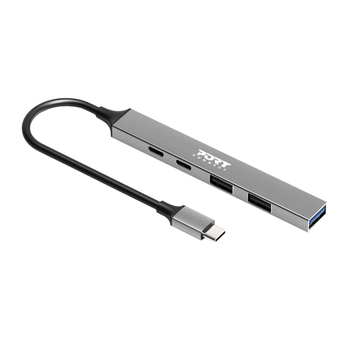 Port USB Type-C Hub 4 x USB + 1 x Charging Port-900163