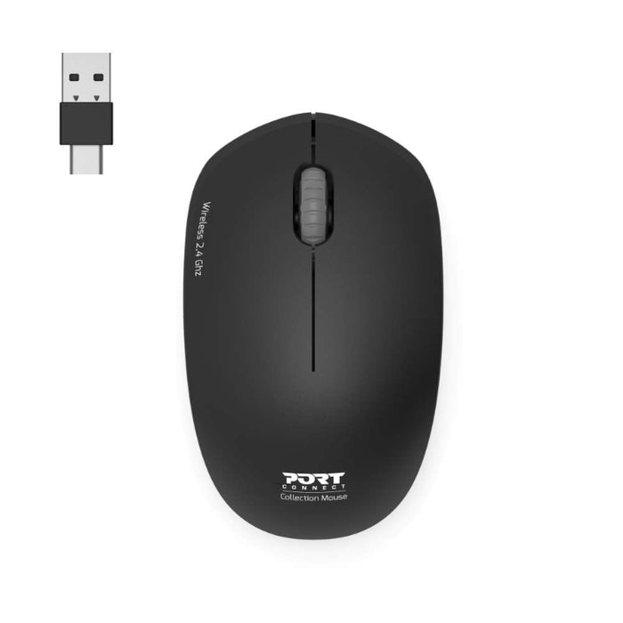 PORT 2.4GHZ COLLECTION II GRAPHITE WIRELESS MOUSE,900540
