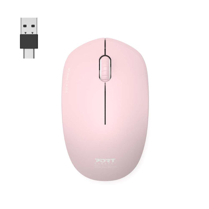 PORT 2.4GHZ COLLECTION II BLUSH WIRELESS MOUSE,900541