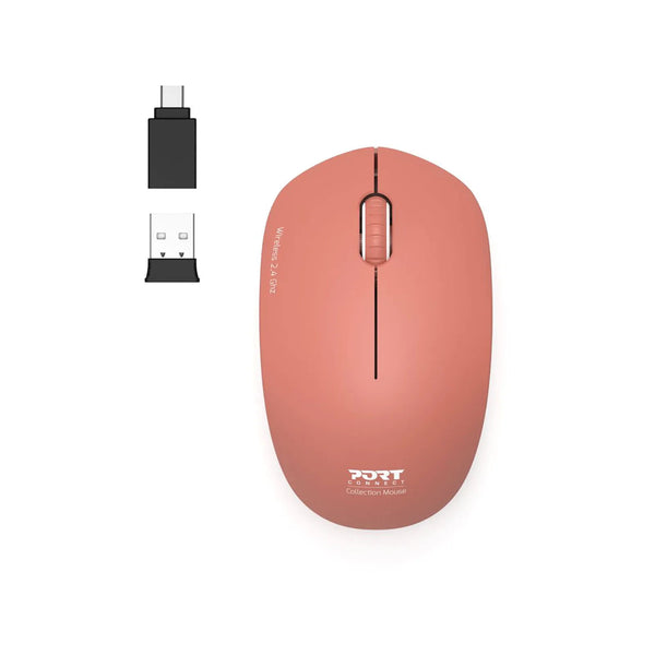Port Connect MOUSE COLLECTION II WIRELESS Terracota