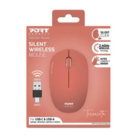 PORT 2.4GHZ COLLECTION II TERRACOTA WIRELESS MOUSE,900542