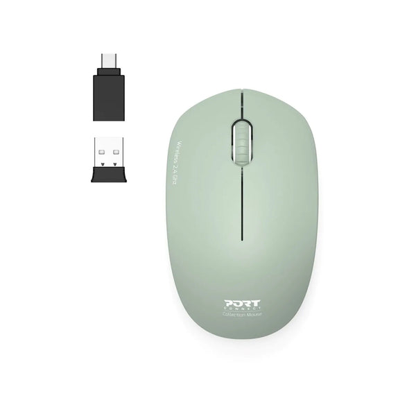 Port Connect MOUSE COLLECTION II WIRELESS Olive
