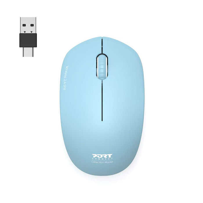 PORT 2.4GHZ COLLECTION II AZUR WIRELESS MOUSE,900544