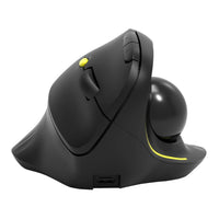 Port Connect Bluetooth + Wireless Rechargeable Ergonomic Trackball Mouse