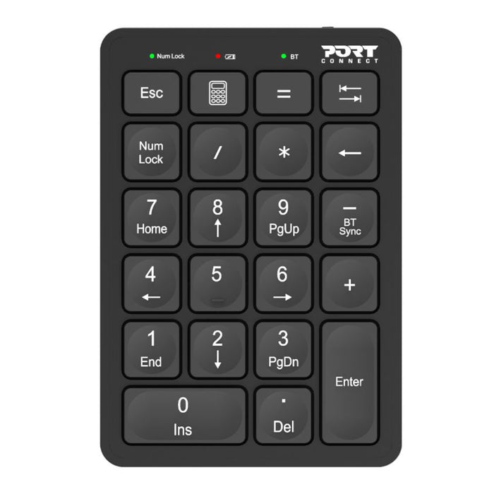 PORT RECHARGEABLE BLUETOOTH NUMERIC KEYPAD,900802