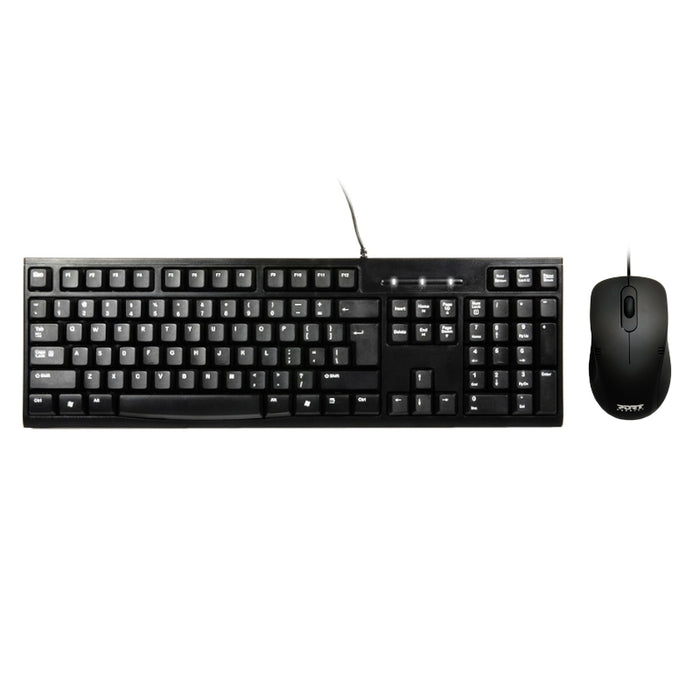 Port Design COMBO Wired Mouse + Keyboard - Black-900900-US