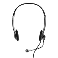 Port Stereo Headset with Mic with 1.2m Cable|1 x 3.5mm|Volume Controller - Black-901603
