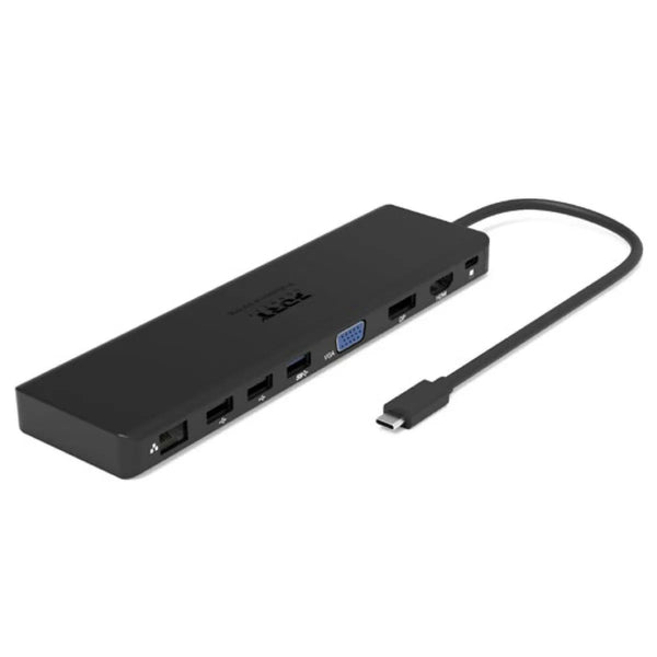 Port USB Type-C 1 x USB3.1|2 x USB 3.0|2 x USB 2.0|1 xHDMI-DP-VGA| Micro+SD Card Reader|1 x Mini DP|1 x RJ45|1 x Audio-Microphone| PD 100W -Black