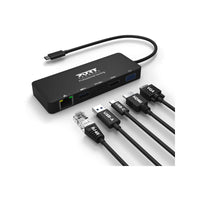 Port USB Type-C to 1 x RJ45|1 x USB3.0 SS|1 x Type-C 85W PD|1 x HDMI2.0|1 x VGA 30cm Cable Dock - Black