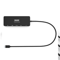 Port USB Type-C to 1 x RJ45|1 x USB3.0 SS|1 x Type-C 85W PD|1 x HDMI2.0|1 x VGA 30cm Cable Dock - Black-901909