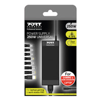 250W Universal Laptop Charger: Port Connect, 8 Tips, Fast Charge. For Gaming & Workstation. Lenovo, HP, Dell Compatible.