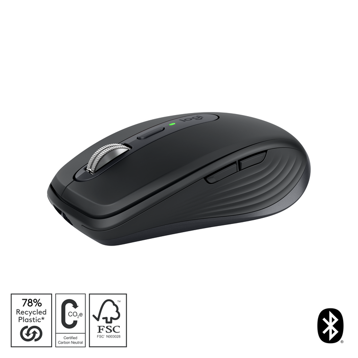 LOGITECH MX ANYWHERE 3S WIRELESS MOUSE - GRAPHITE 8K DPI SENSOR