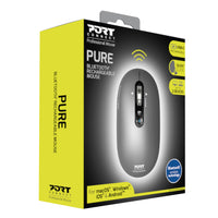 PORT CONNECT PURE Bluetooth Rechargeable Mouse - Wireless, ergonomic, silent click.