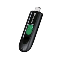 TRANSCEND 128GB JF790C USB C (5Gpbs) CAPLESS FLASH DRIVE - BLACK AND GREEN-TS128GJF790C