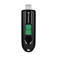 TRANSCEND 128GB JF790C USB C (5Gpbs) CAPLESS FLASH DRIVE - BLACK AND GREEN-TS128GJF790C