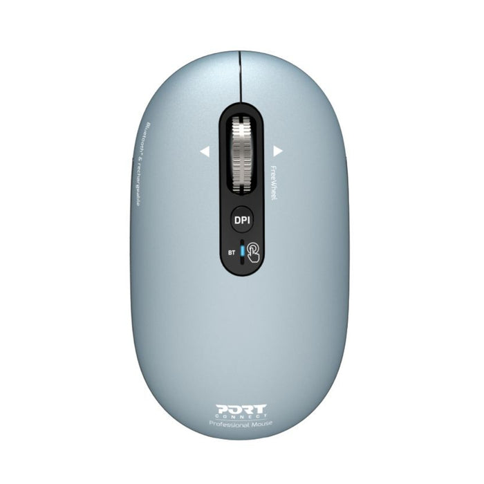 Port Connect PURE MAC Rechargeable Wireless and Bluetooth Mouse - Storm-910500