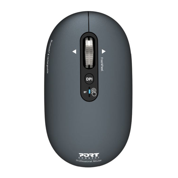 Port Connect PURE MAC Rechargeable Wireless and Bluetooth Mouse - Shadow-910501