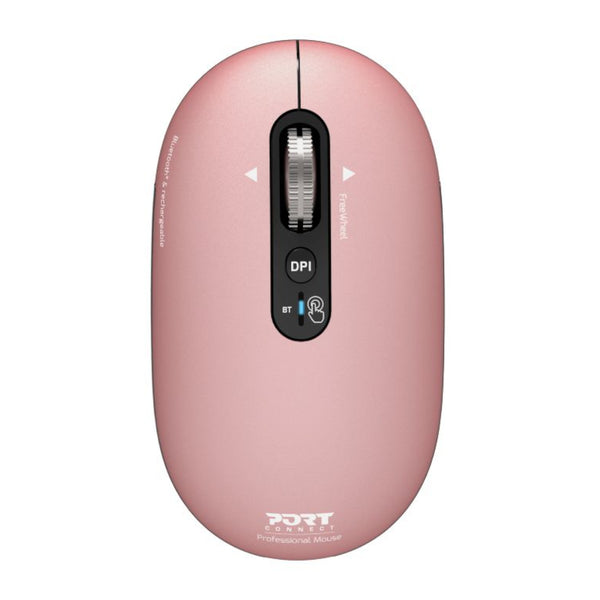 Port Connect PURE MAC Rechargeable Wireless and Bluetooth Mouse - Copper Rose-910503